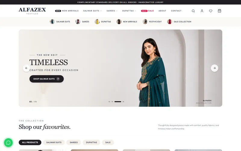 Homepage of the Alfazex website